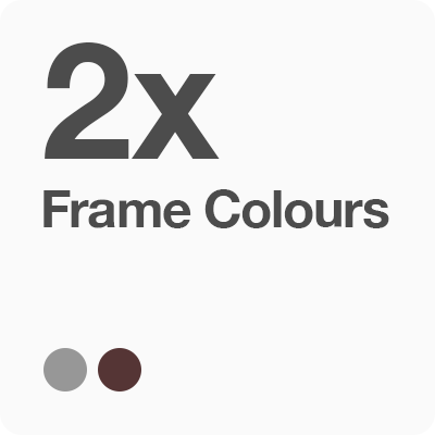 Airdrop bikes come with 2x frame colour options