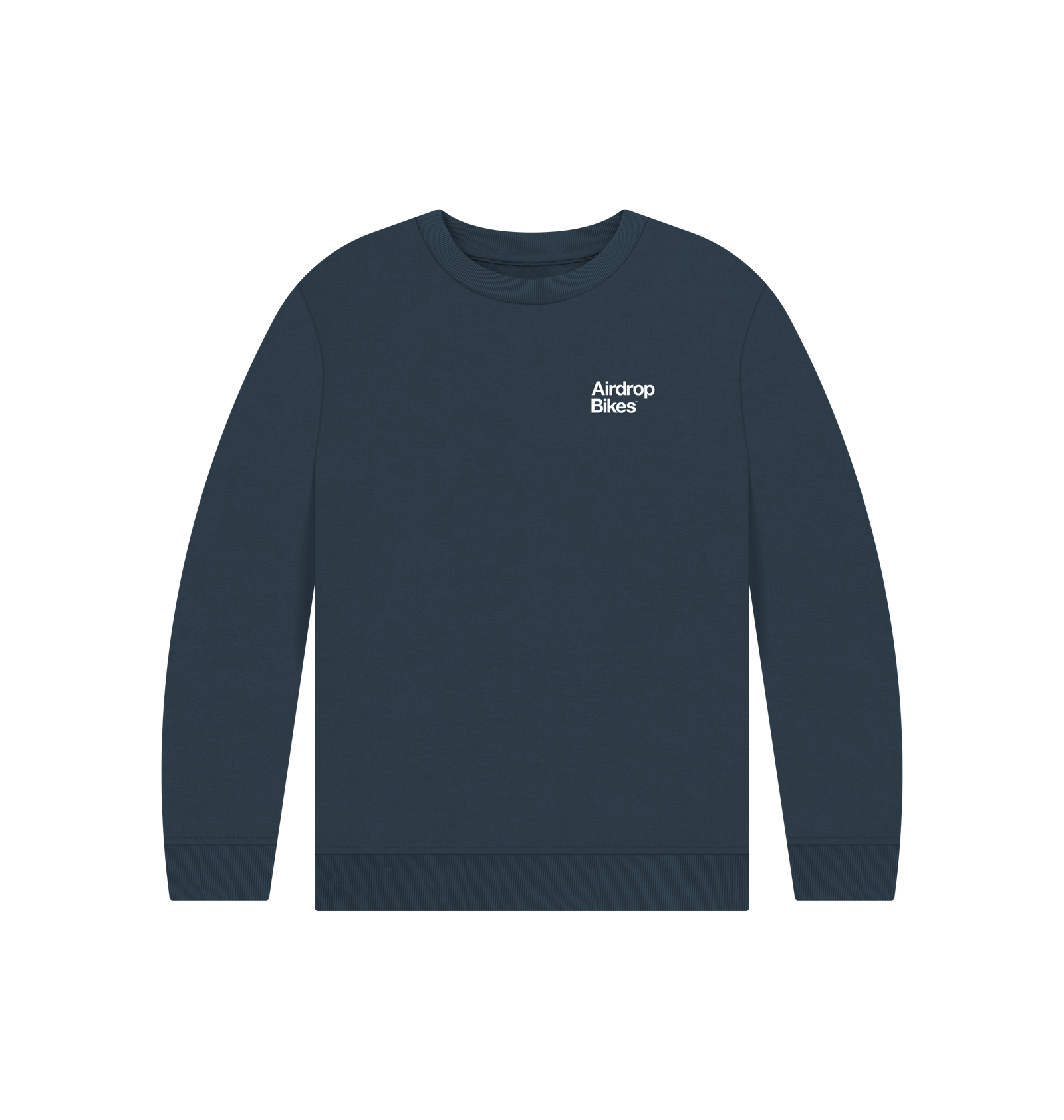 Navy Blue Printed Kids Jumper Front