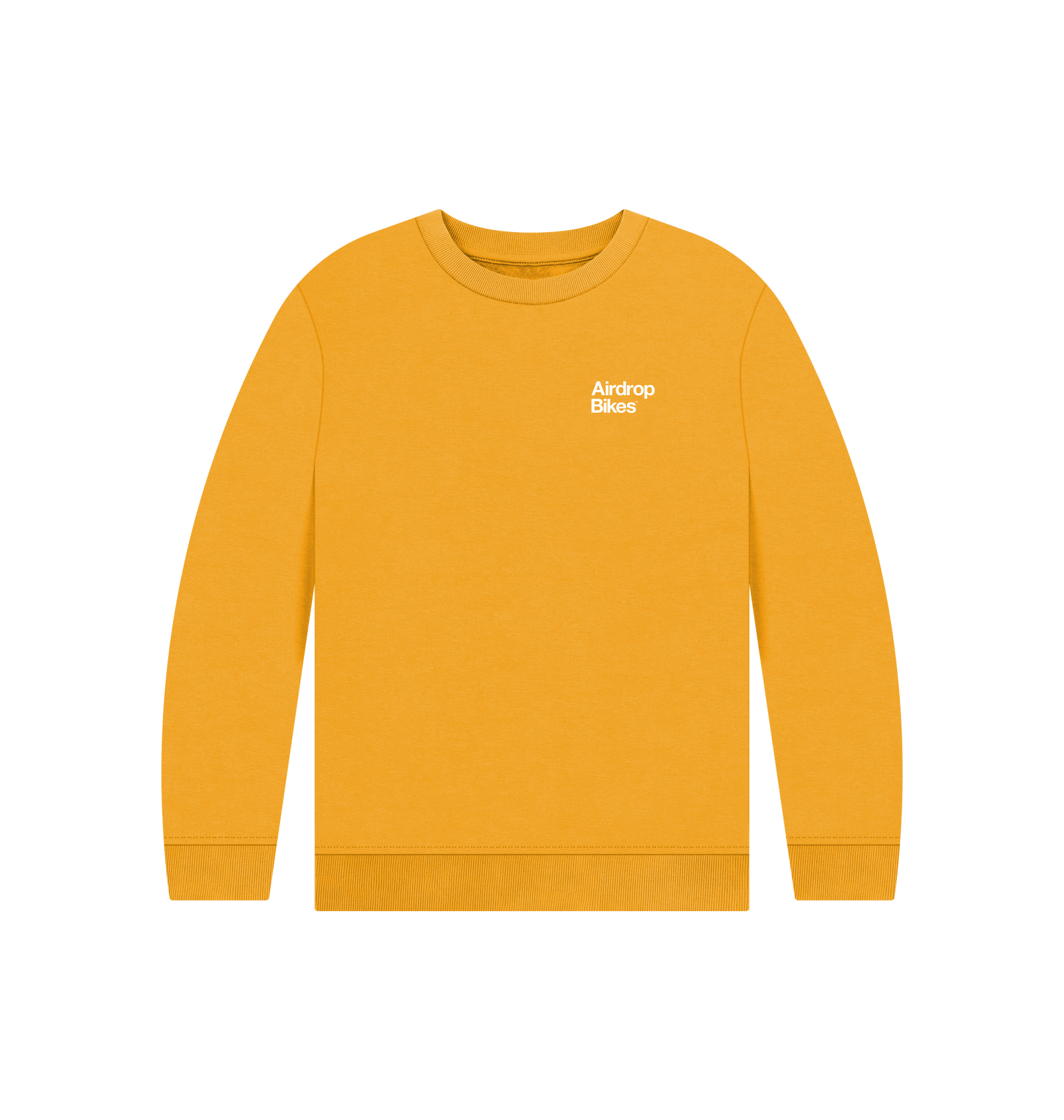 Mustard Printed Kids Jumper Front