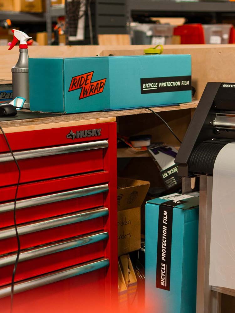 Ridewrap frame protection kits for Airdrop bikes