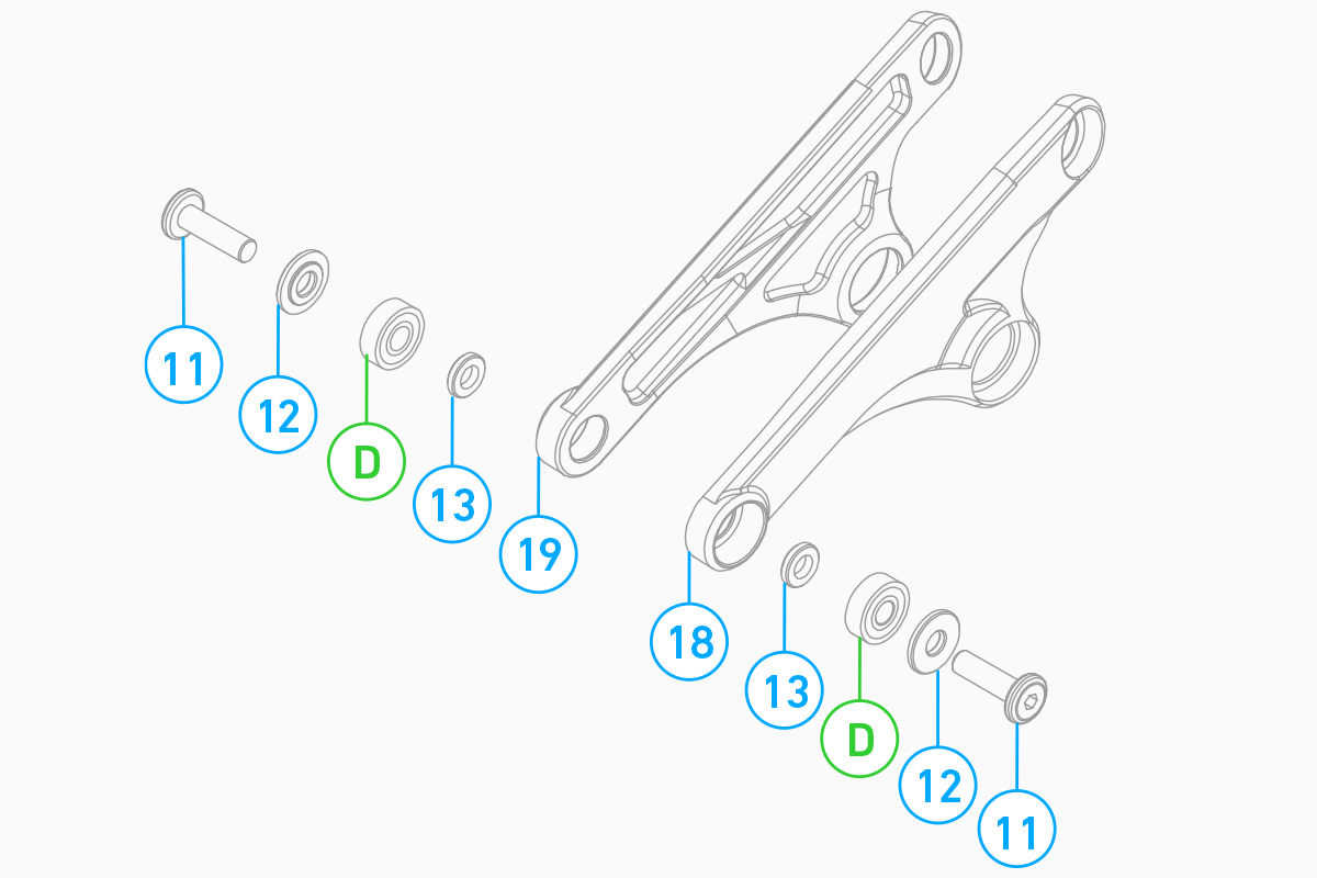 Filter v1 Seatstay Pivot Kit