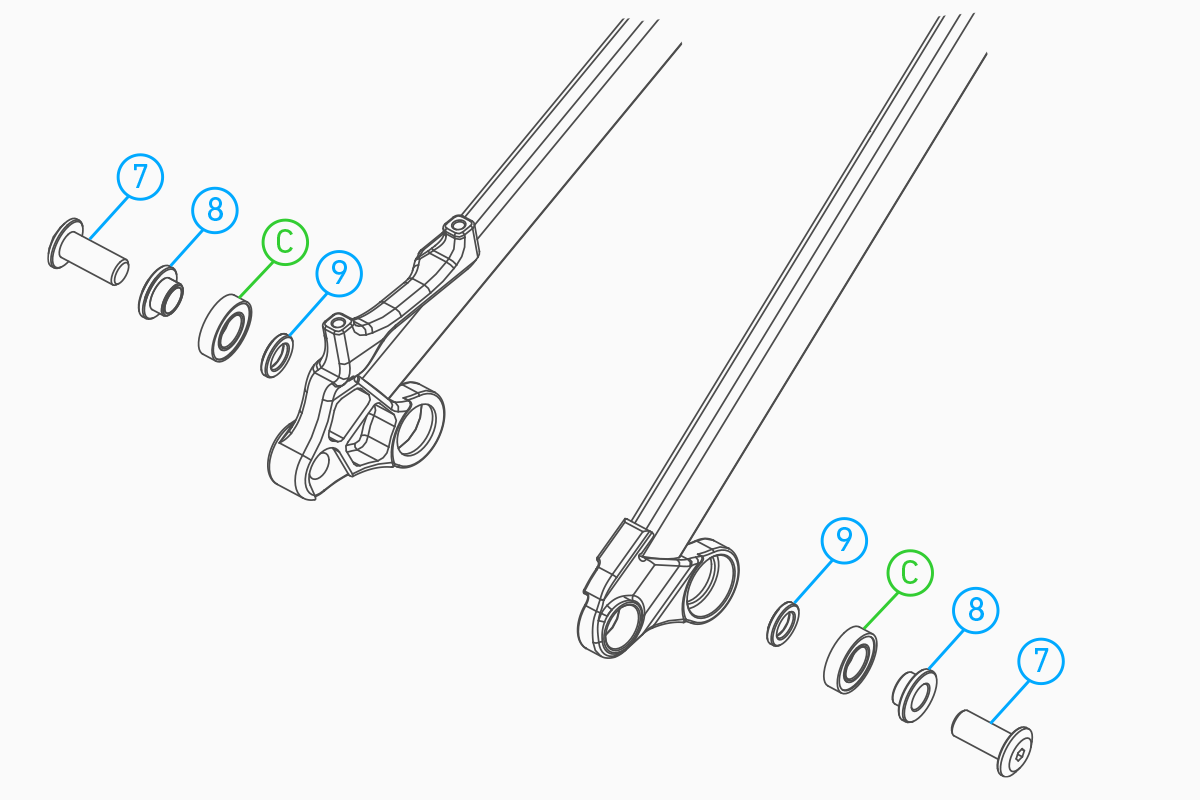 Slacker v1 Chainstay Pivot Kit