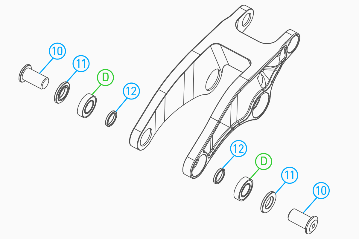 Slacker v1 Seatstay Pivot Kit