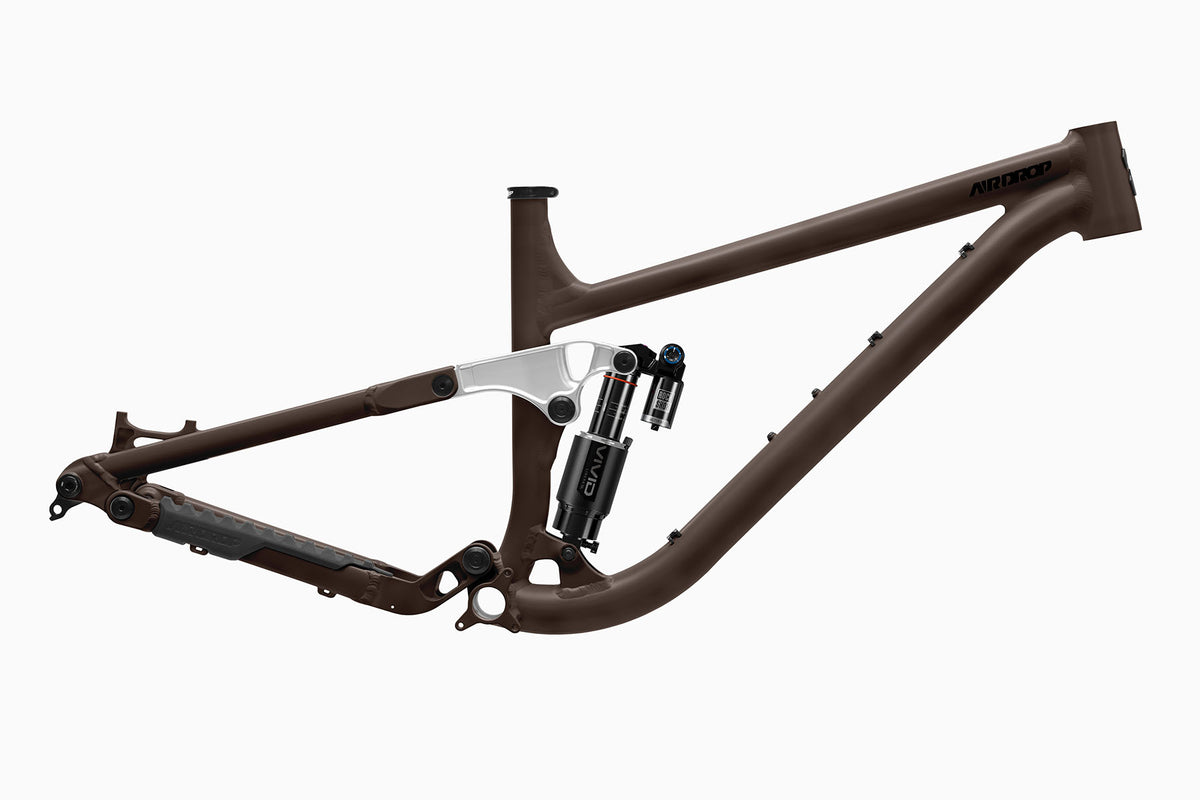 Airdrop edit 27.5 full suspension mountain bike frame with Rockshox Vivid Air Ultimate rear shock