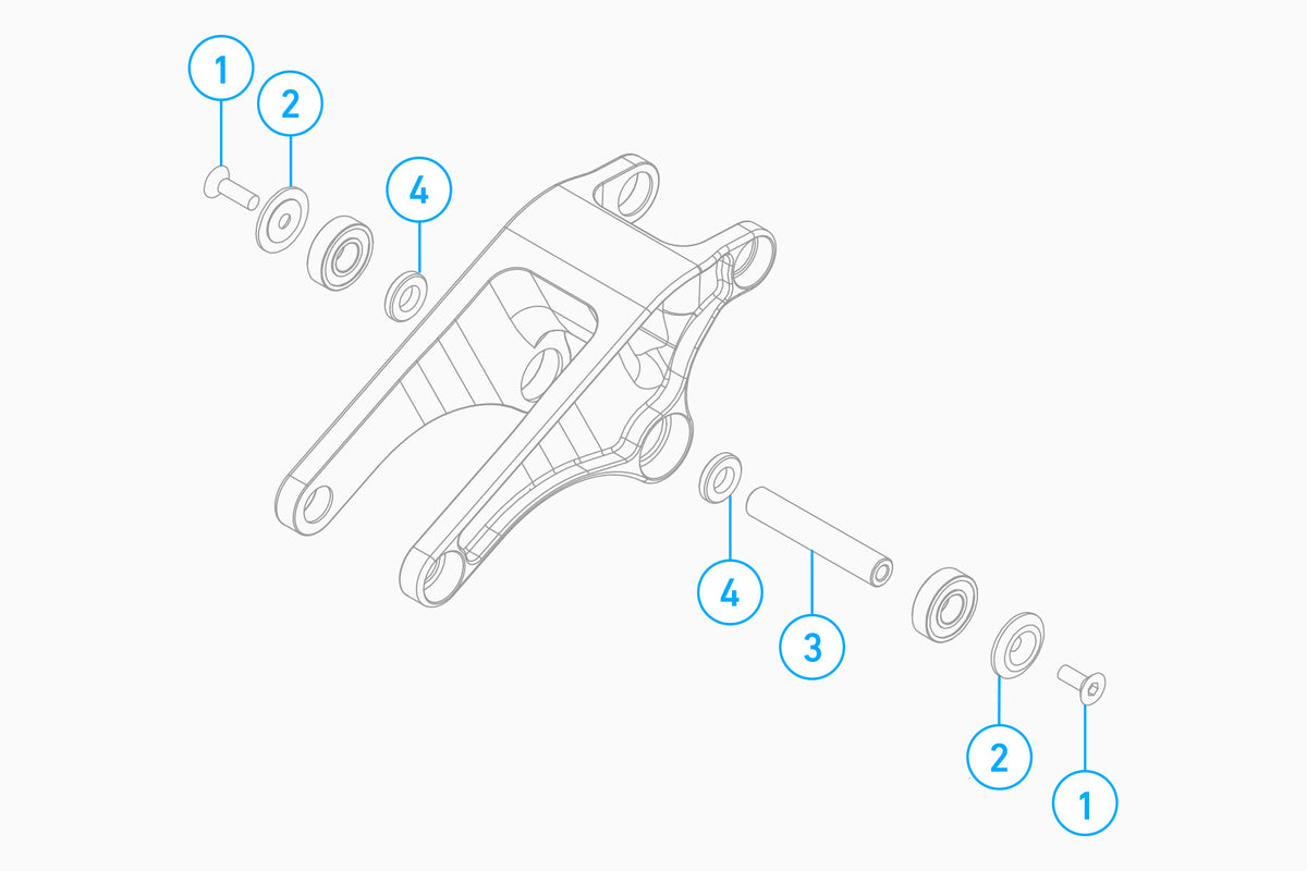 Bike Rocker Part Airdrop Bikes - Edit v4 Rocker Pivot Kit - Airdrop Bikes Limited
