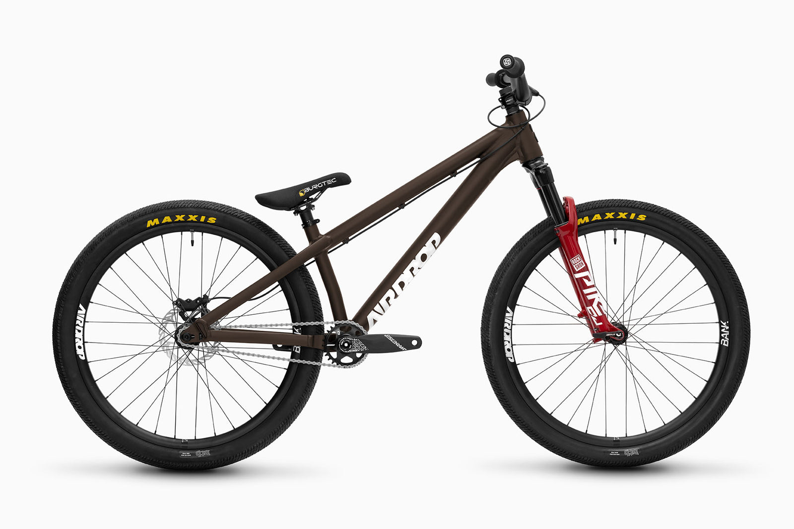 Airdrop Fade Core dirt jump bike with Rockshox Pike DJ forks