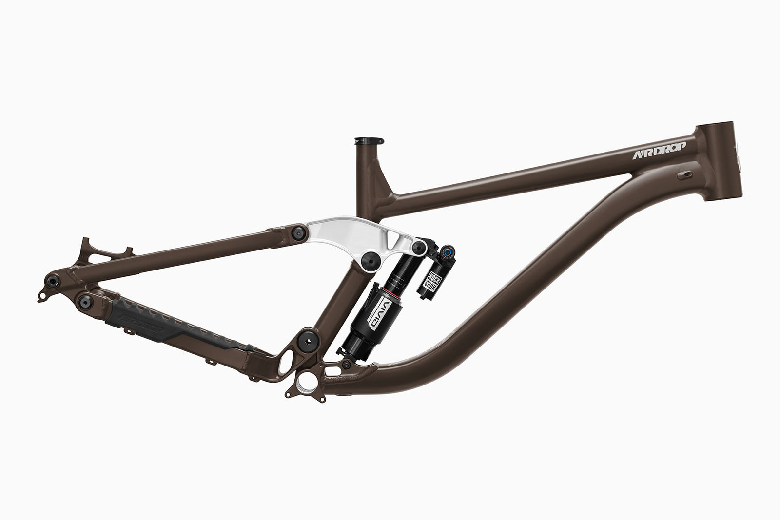Airdrop Slacker downhill mountain bike frame with Rockshox Vivid Air