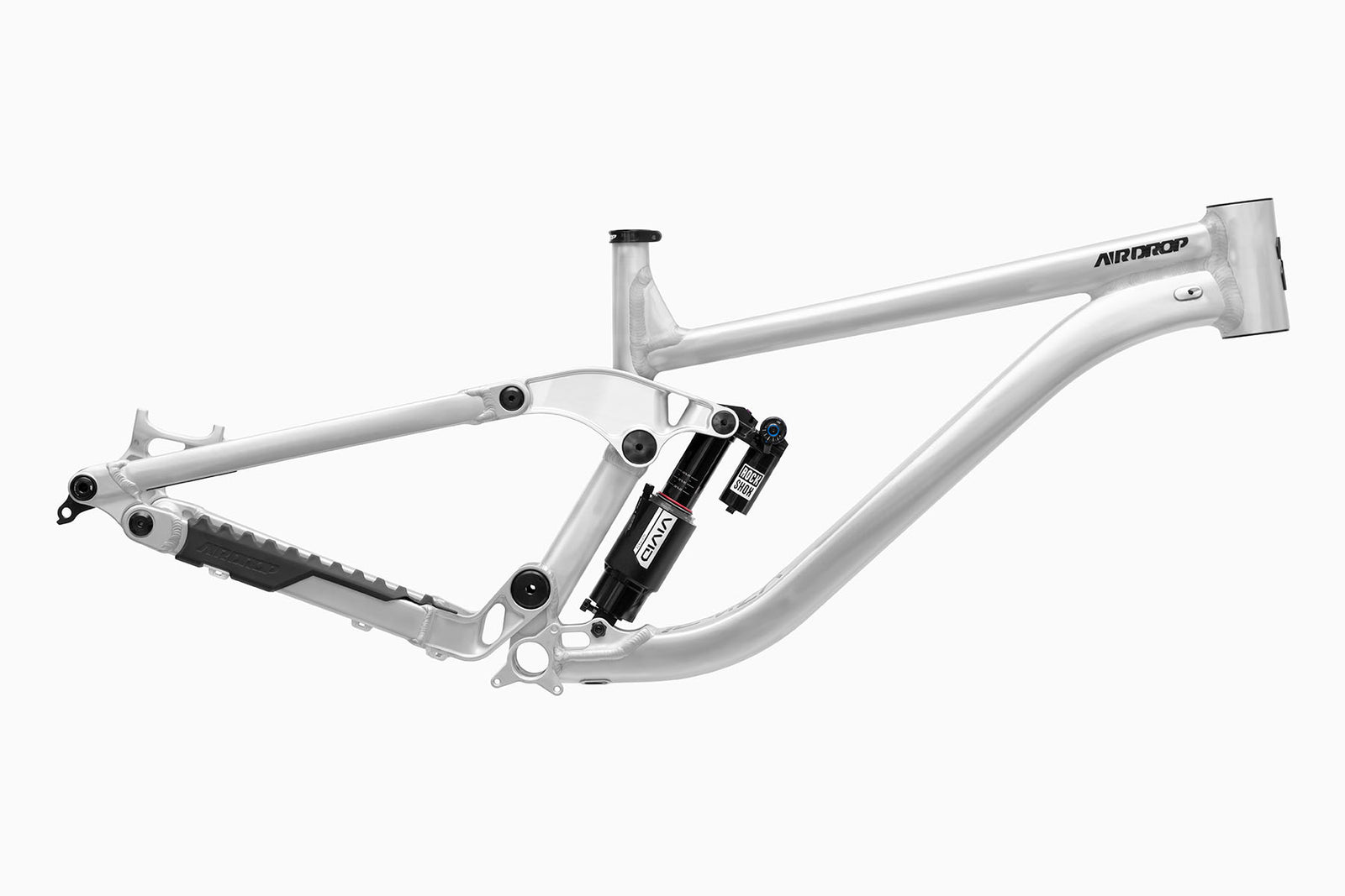 Airdrop Slacker downhill mountain bike frame with Rockshox Vivid Air
