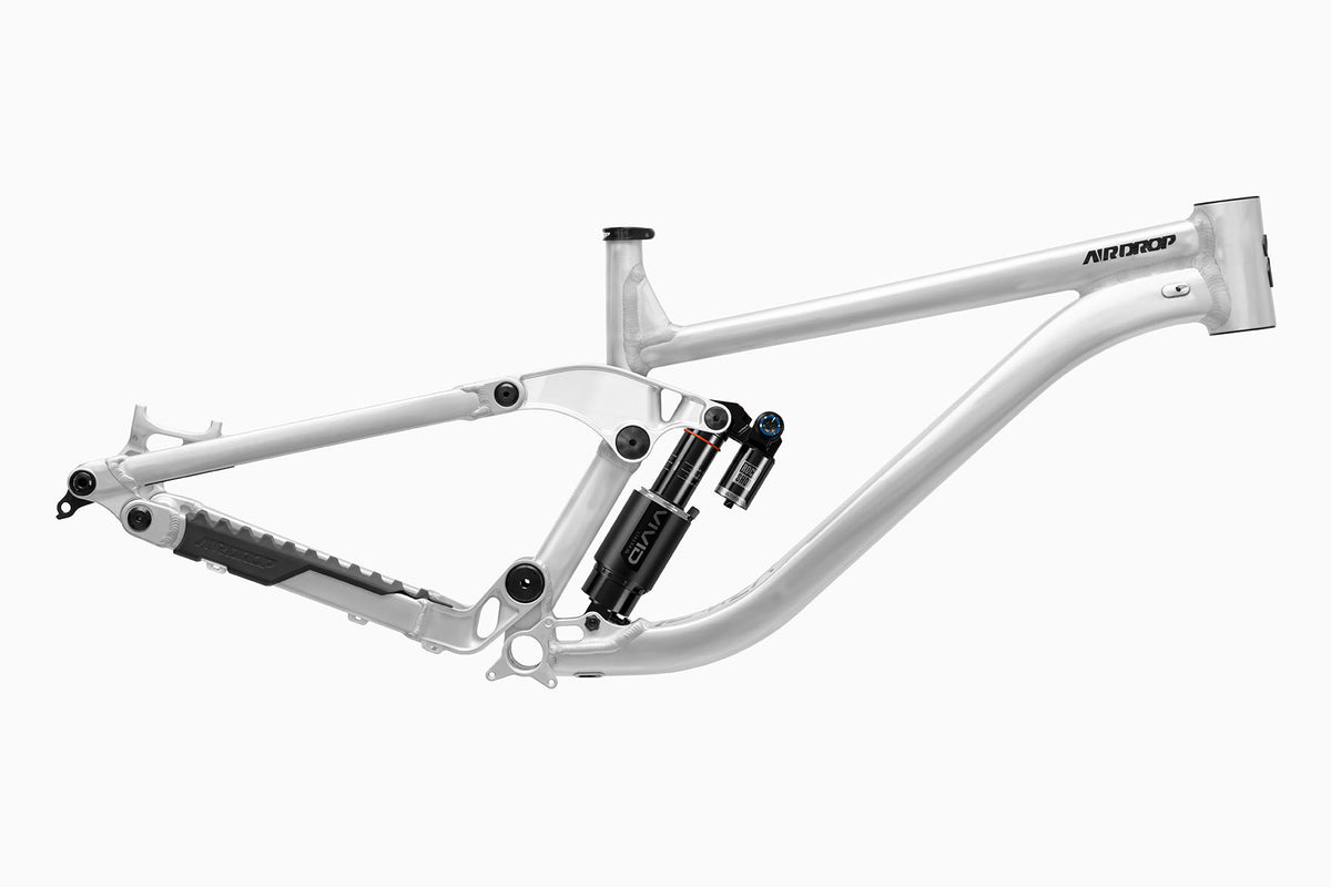 Airdrop Slacker Downhill mountain bike frame with Rockshox Vivid Air Ultimate DH shock