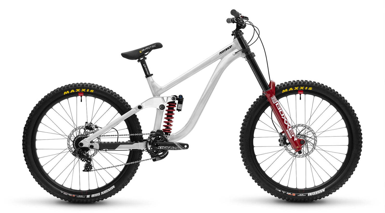 Airdrop Slacker Works downhill full suspension mountain bike with 27.5" wheels