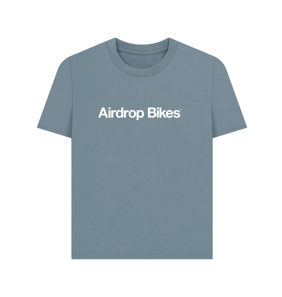 Stone Blue Printed T-shirt Front