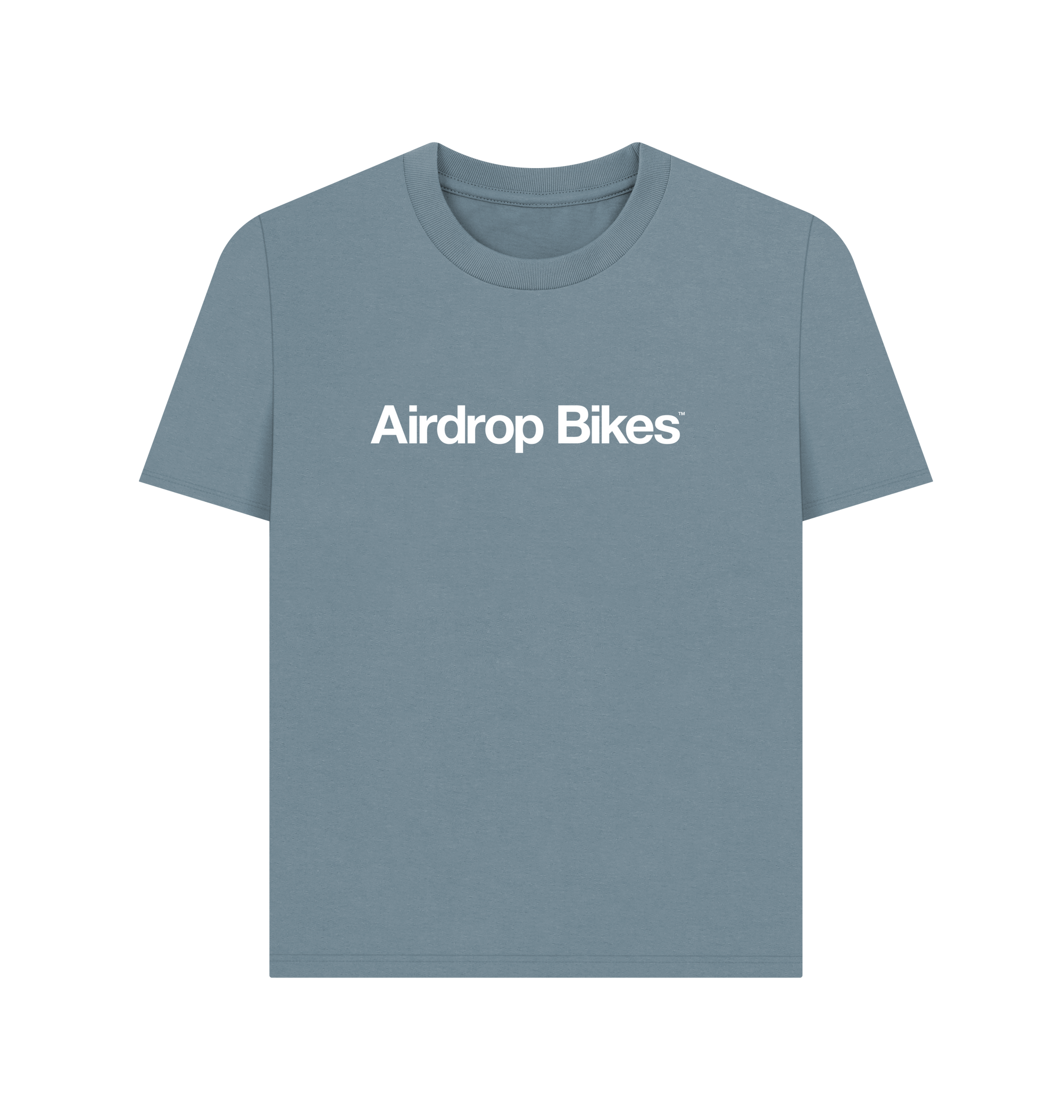 Stone Blue Printed T-shirt Front