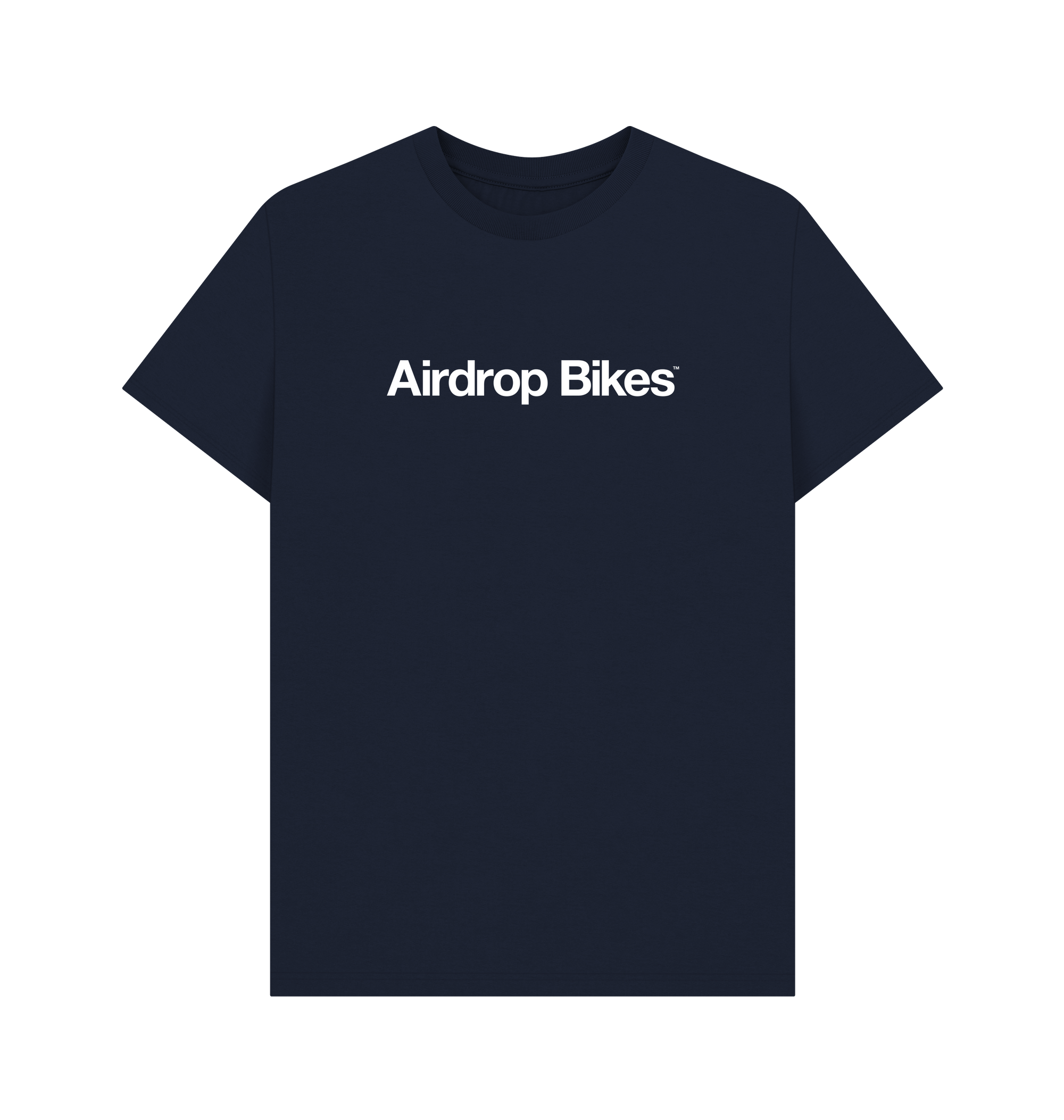 Navy Blue Printed T-shirt Front