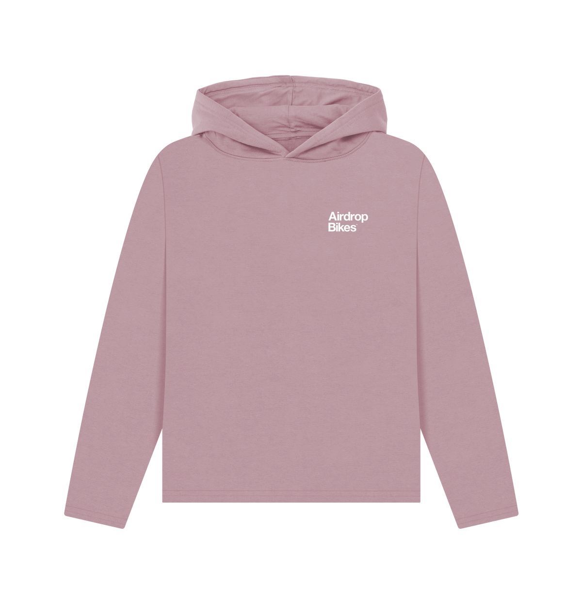 Mauve Printed Hoody Front