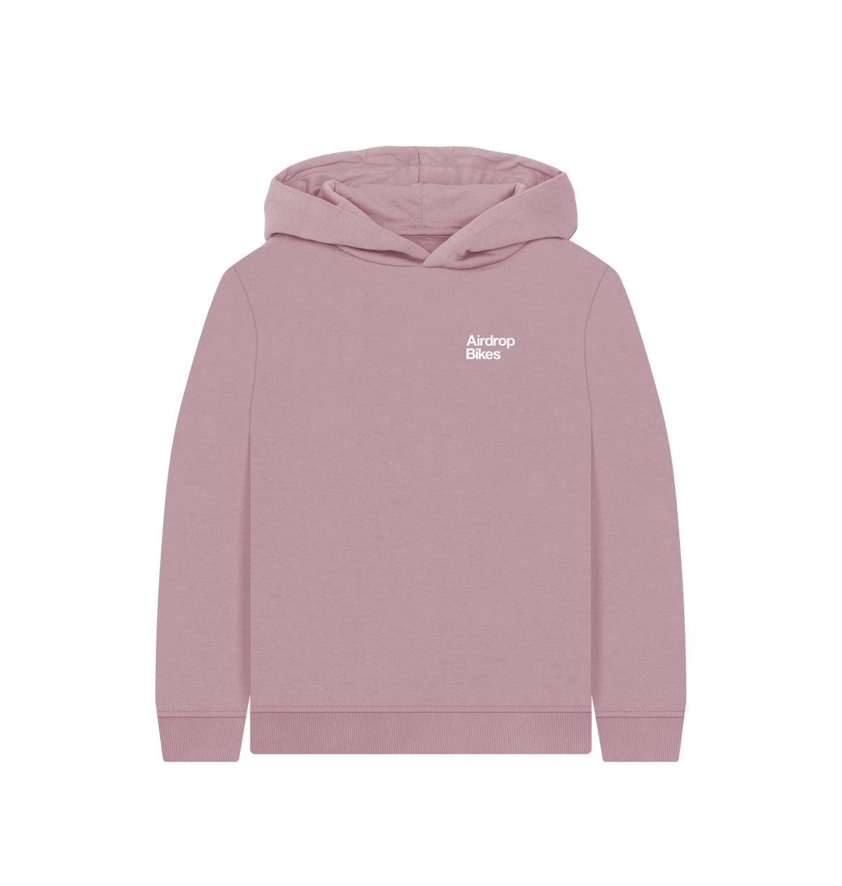 Mauve Printed Kids Hoodie Front