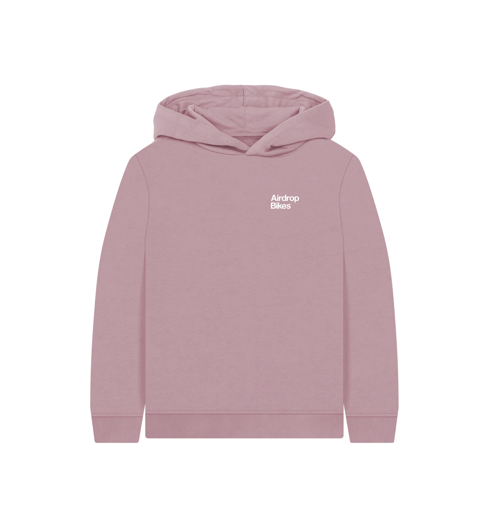 Mauve Printed Kids Hoodie Front