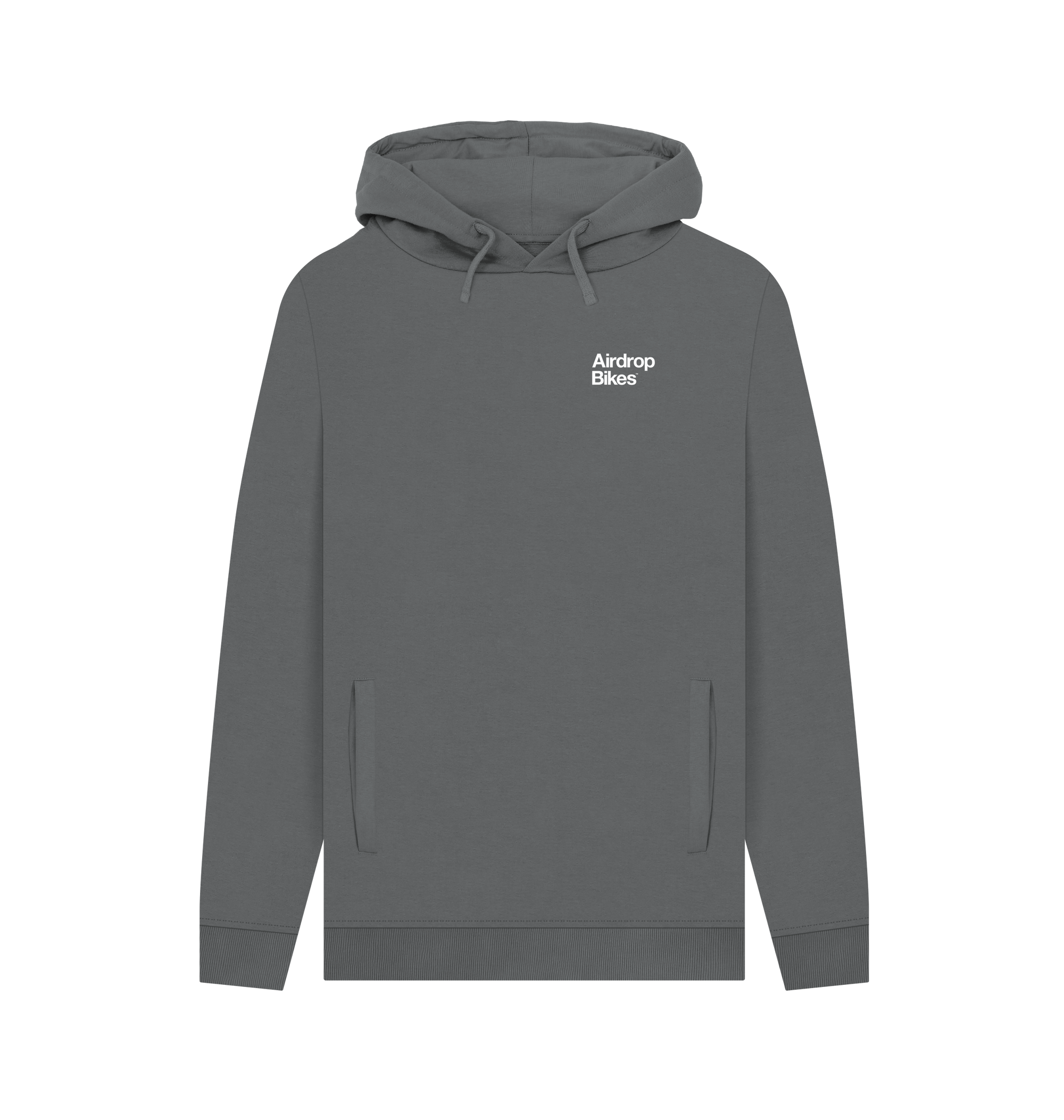 Slate Grey Printed Hoody Front