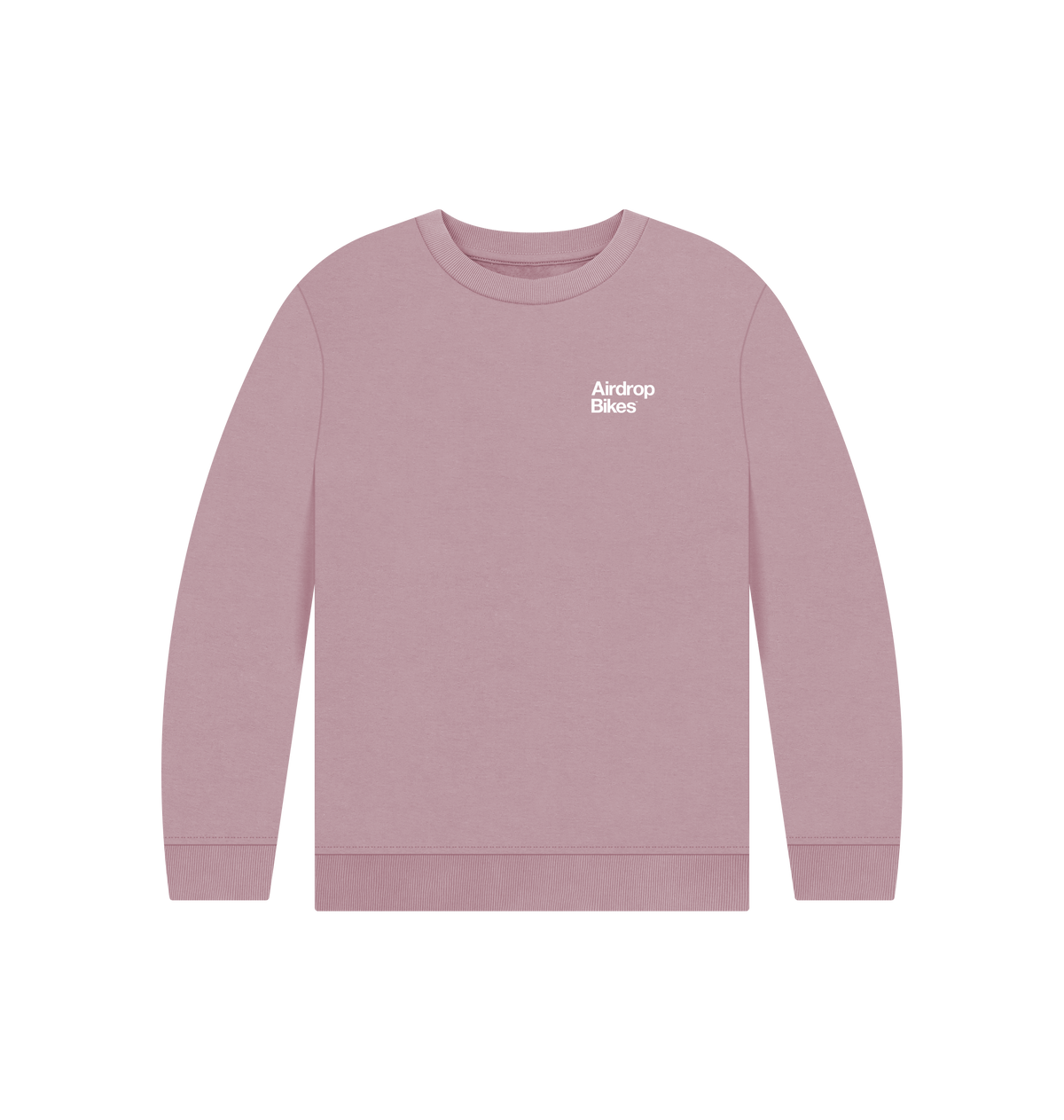 Mauve Printed Kids Jumper Front