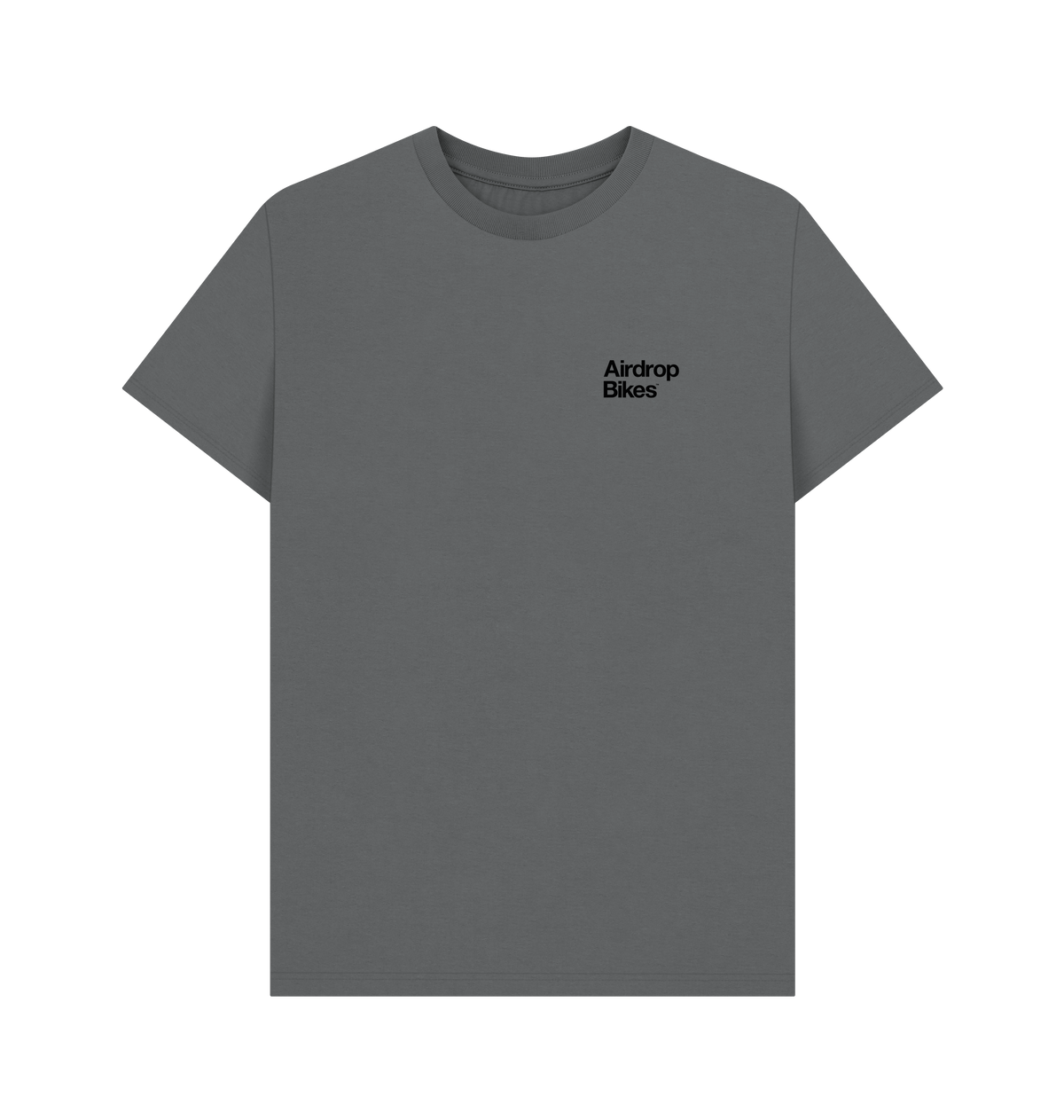 Slate Grey Printed T-shirt Front