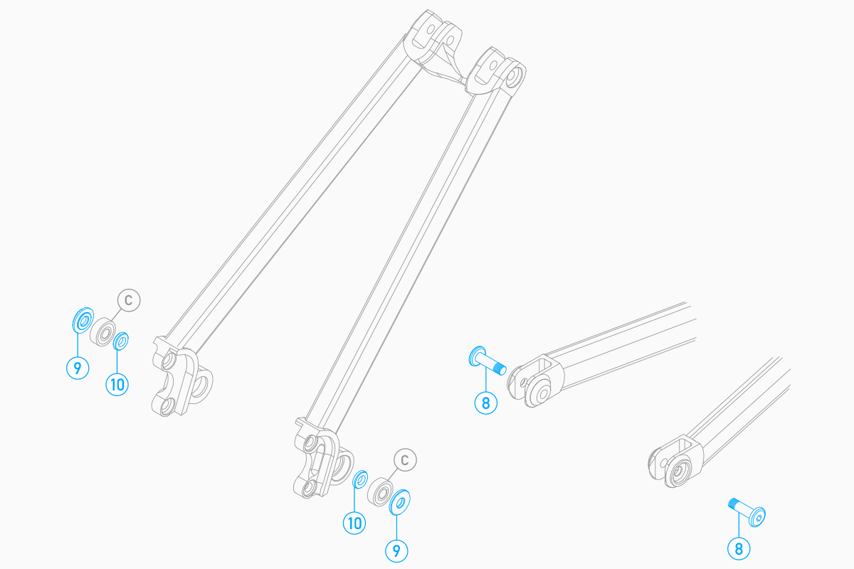Airdrop Edit v3 Chainstay Pivot Kit