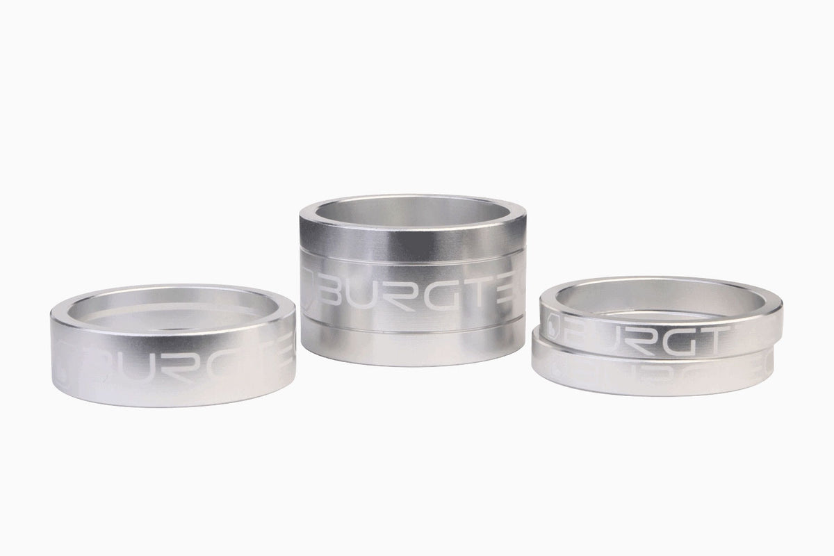 Stem Spacers - Rhodium Silver